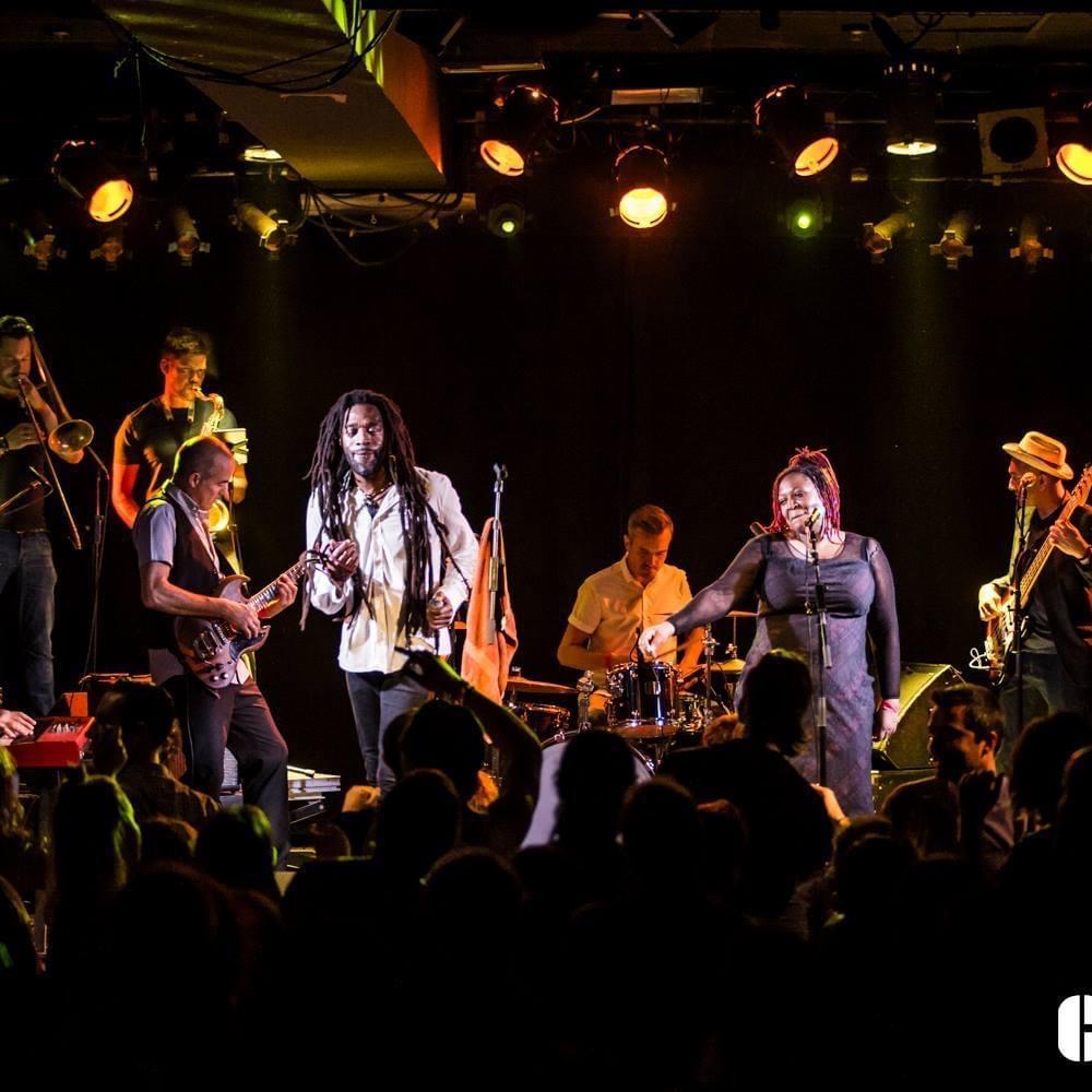 Maroon Town performing live on stage